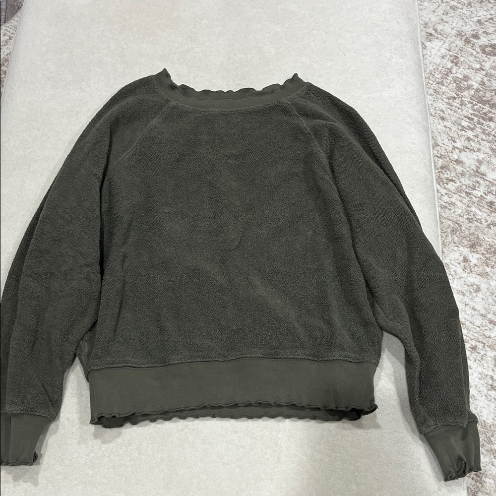 Joie Olive Green Crewneck Pullover